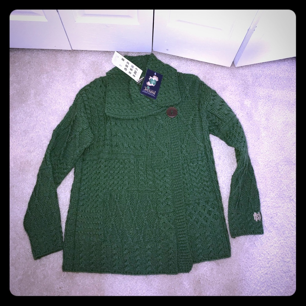 NWT Norte Dame wool sweater - Picture 1 of 3